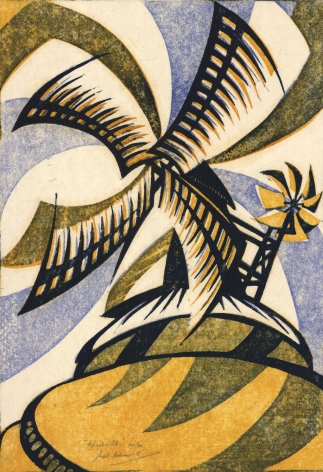 Sybil Andrews,&nbsp;Windmill, 1933.