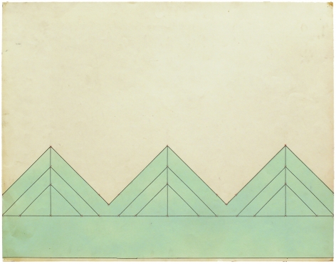 Mel Bochner,&nbsp;Triangulations (3/3/3), 1966.&nbsp;